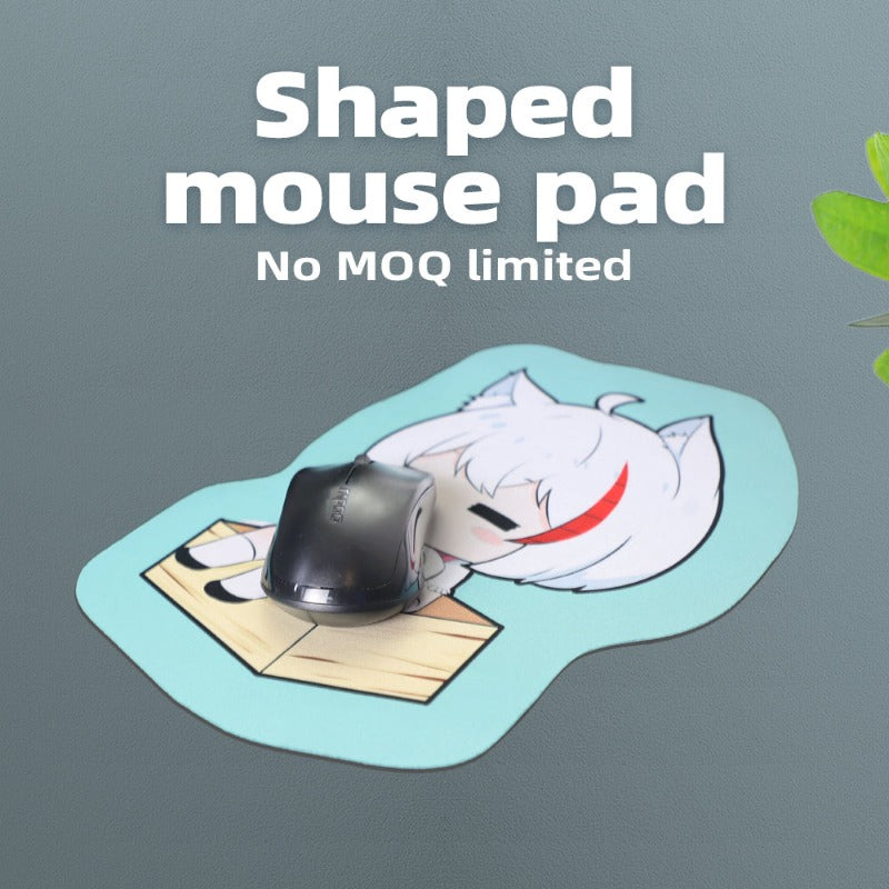 Customized Size Office Desk Sublimation Shaped Mouse Pad