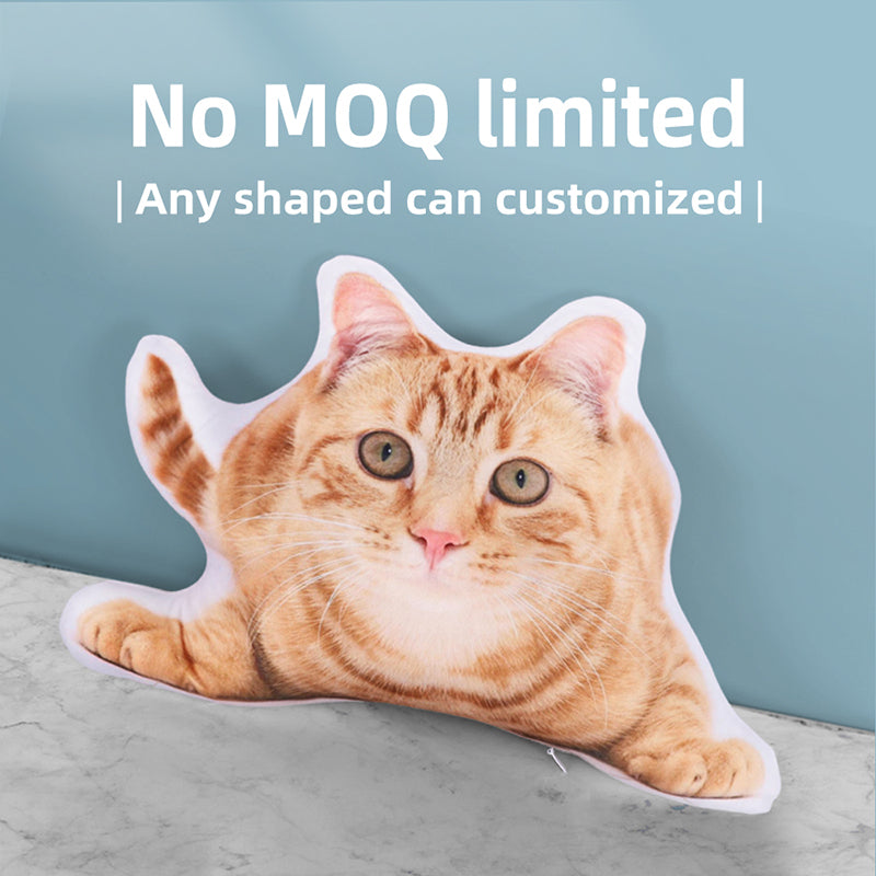 No MOQ Cheap Irregular Shape Customized Pillow with your designs animal shaped pillow case
