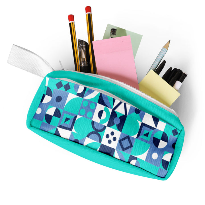 Custom Stationary Case Student Pencil Pouch Big Capacity Zipper Pencil Pouch with Compartments