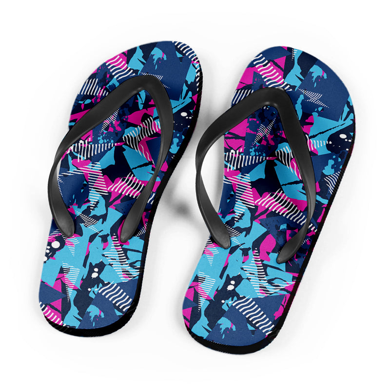 Wholesale women summer custom soft and comfortable rubber high heel flip flops checkered NO MOQ