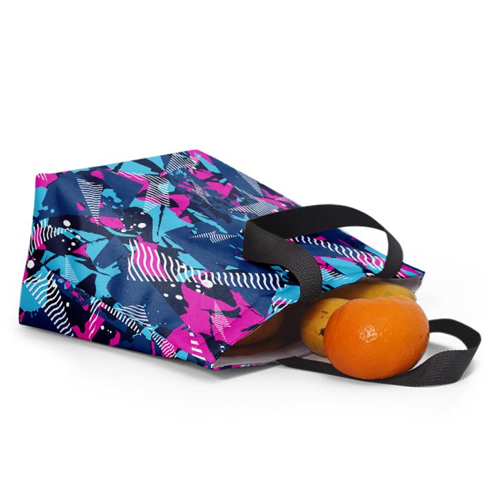 Custom Lunch Tote Food Delivery cooler Bags Printed Cooler Grocery Bag