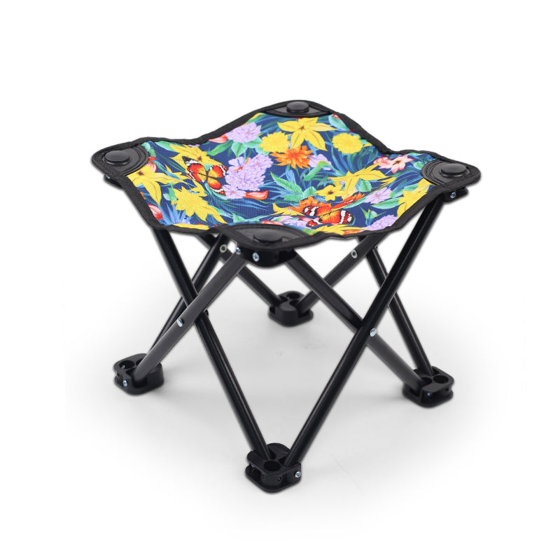 Custom Small Portable Outdoor Camping Stool Picnic Folding Stadium Chair