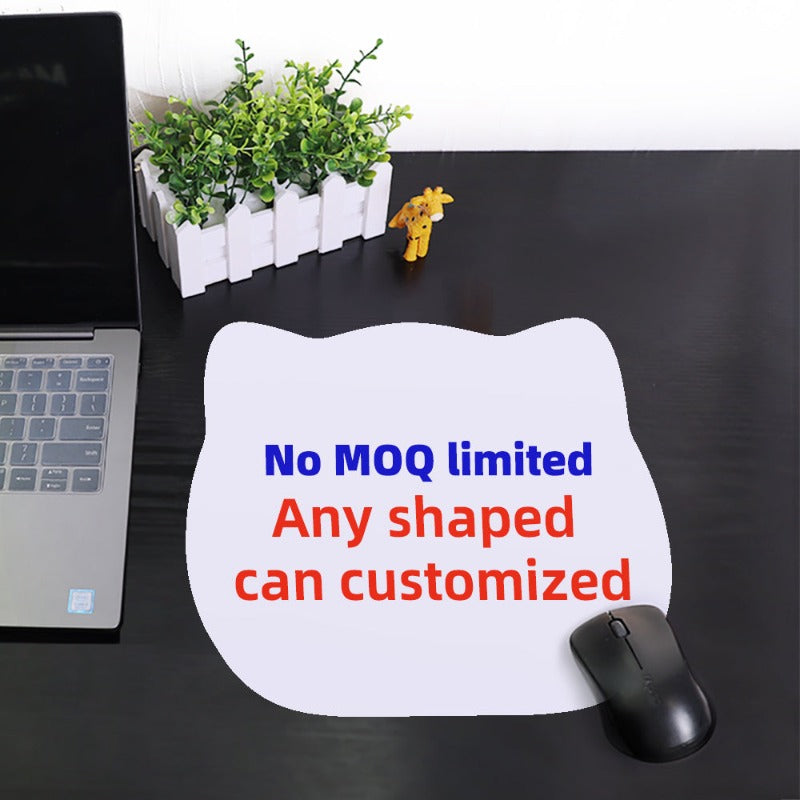 Customized Size Office Desk Sublimation Shaped Mouse Pad