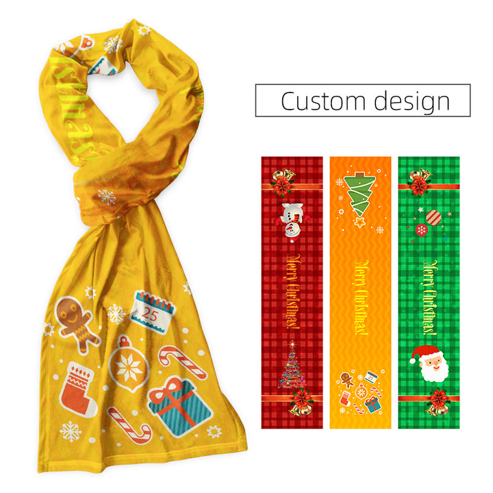 Hot Sale Custom Warm Comfortable Luxury Made Sublimated Softtextile Scarf