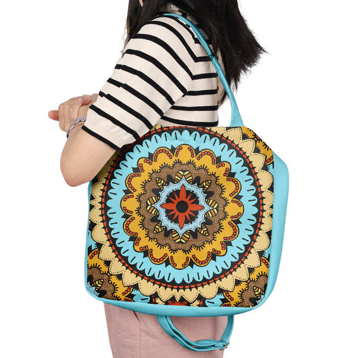 Factory Fashion Custom Logo Premium Printing Polyester Cordura Canvas Traveler Student Tote bag