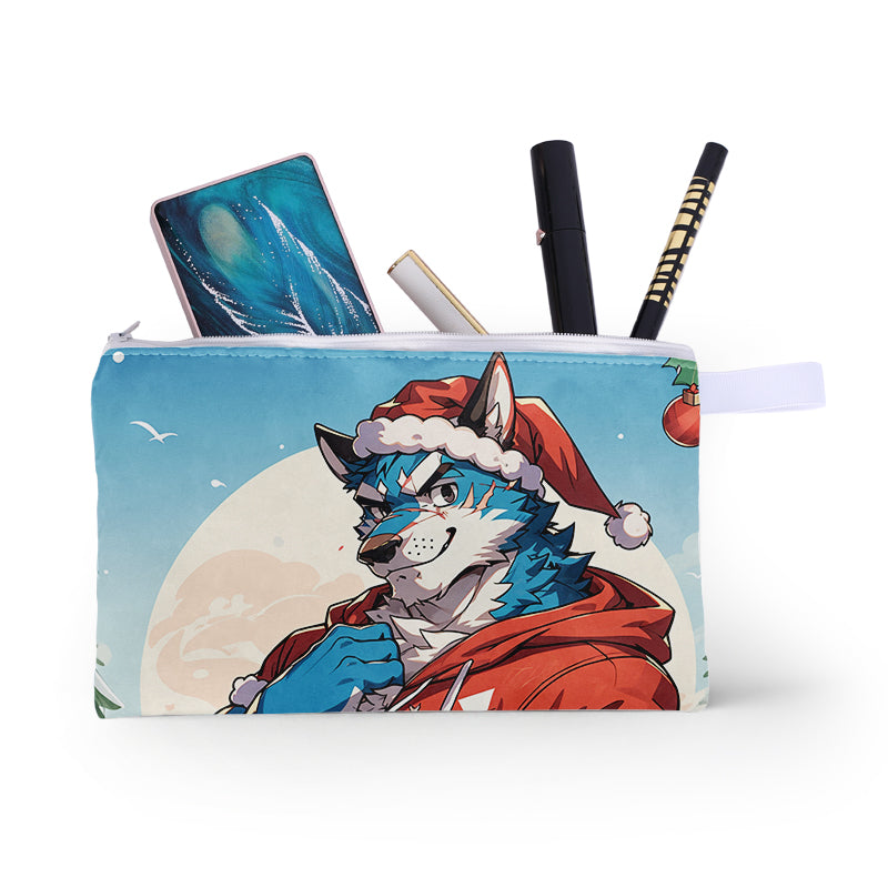 Custom Print Stationery Pencil Case Large Capacity Pencil Pouches Zipper Makeup Pouch for Women