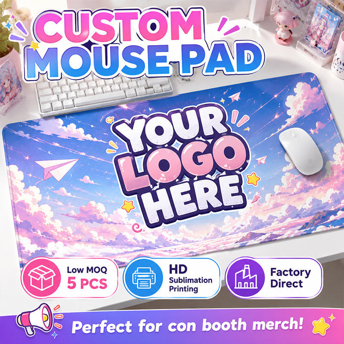 Custom anime mouse pad and desk mat printed with colorful character artwork