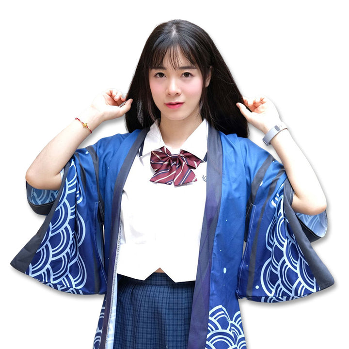 Disfraz de anime cosplay kimono japonés personalizado de manga corta haori 