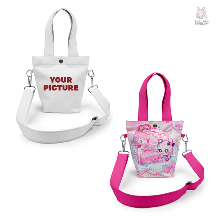 OEM/ODM Anime Women's Lightweight Quilted Crossbody Bag with Two Handles Open Closure Shoulder Bag
