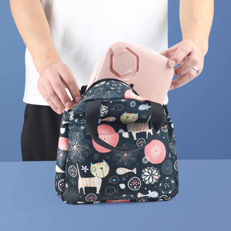 Custom Insulated Lunch Bag – Printed Picnic Cooler Tote – main product view
