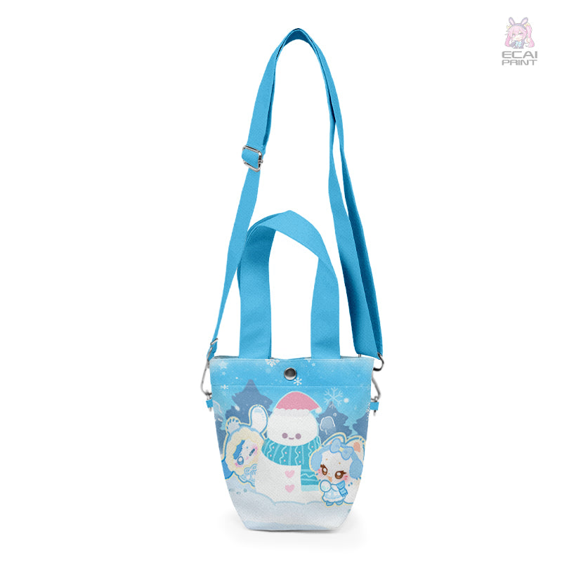 OEM/ODM Anime Women's Lightweight Quilted Crossbody Bag with Two Handles Open Closure Shoulder Bag