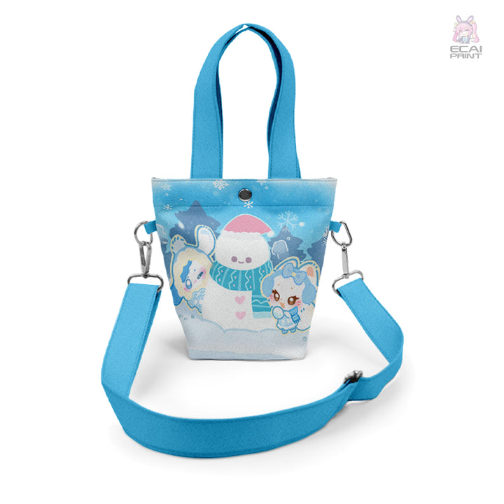OEM/ODM Anime Women's Lightweight Quilted Crossbody Bag with Two Handles Open Closure Shoulder Bag