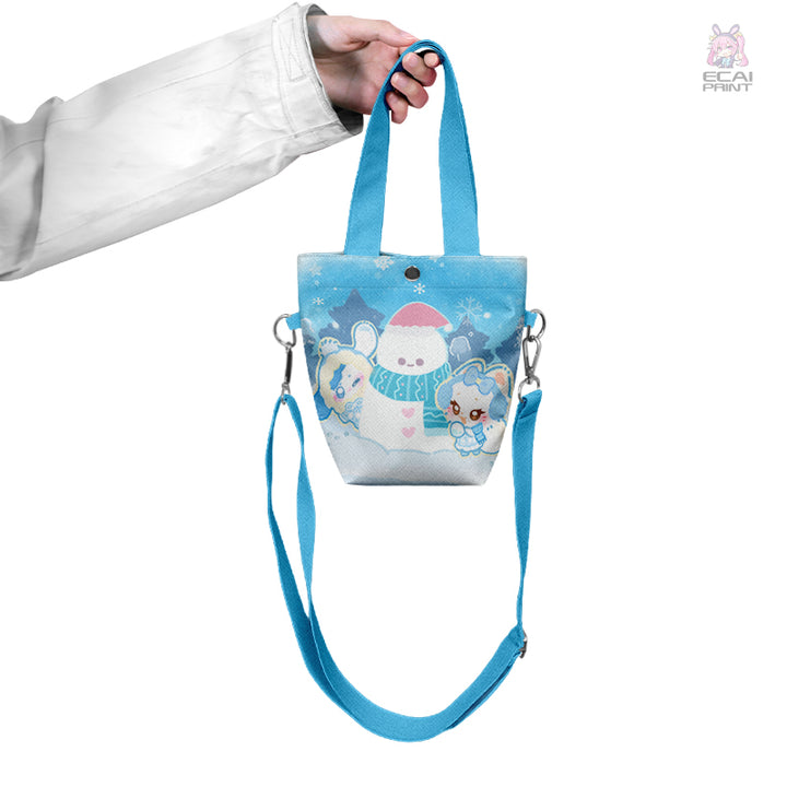 OEM/ODM Anime Women's Lightweight Quilted Crossbody Bag with Two Handles Open Closure Shoulder Bag