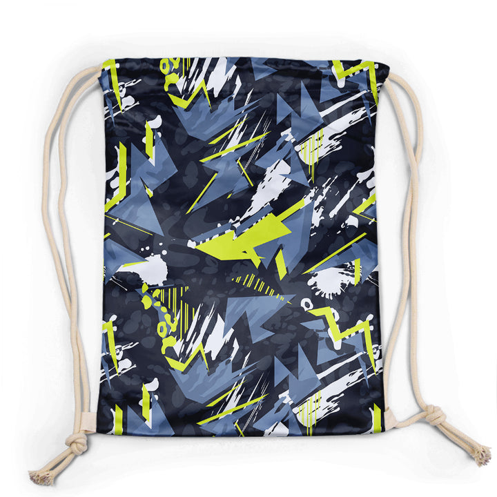 カスタムギフトバッグリサイクルポリエステル rPET 巾着バッグバックパックロゴアニメ巾着トートバッグ