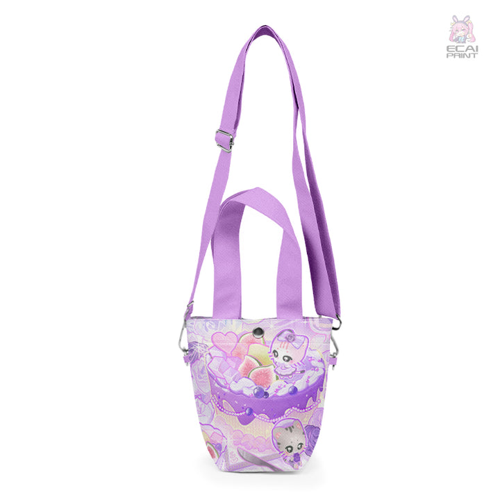 OEM/ODM Anime Women's Lightweight Quilted Crossbody Bag with Two Handles Open Closure Shoulder Bag