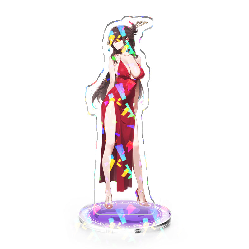 Custom holographic and translucent acrylic standee example 4