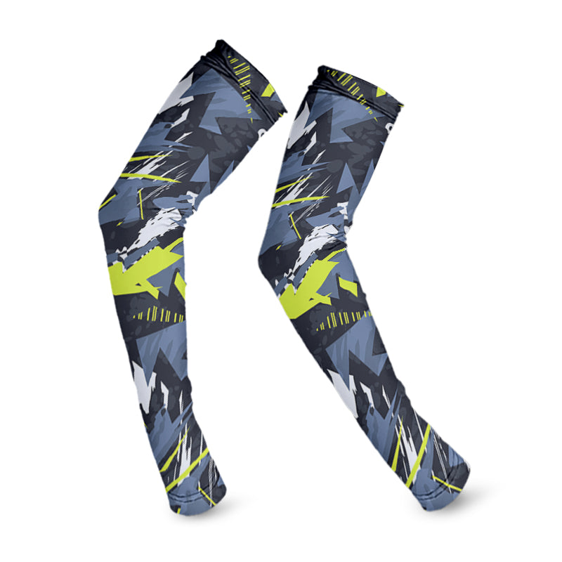custom ice silk arm sleeves sun protection – size and construction view