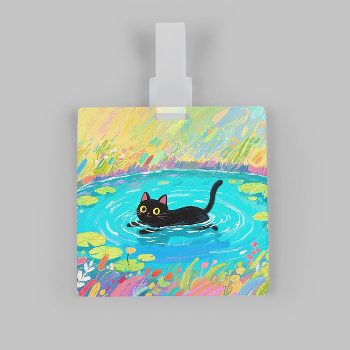 Custom Anime Printed Travel ID Name Tag Hard Acrylic Luggage Tag Travel Accessories Luggage Tag