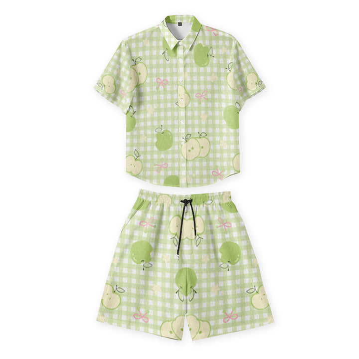 Custom Cartoon Logo Clothes Suit Summer Boy Clothes Shirt Pants Kids Boy Clothing Sets Short-sleeved Shirt Lapel Suit