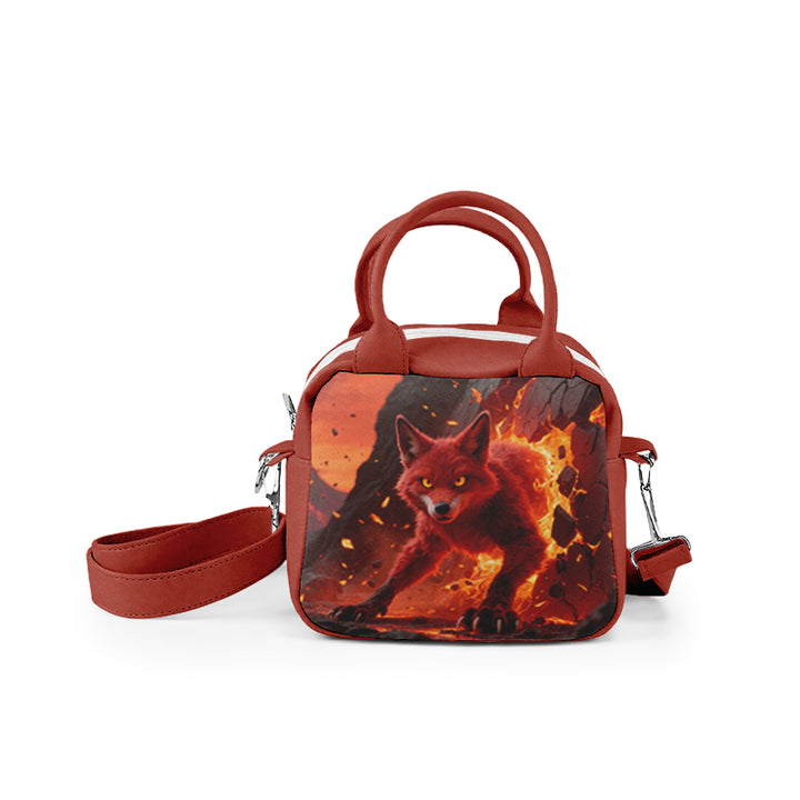 Cartoon Custom Shoulder Bag Travel Shopping Sling Crossbody Handbag Canvas Tote Bag Travel Puffy Waist Bag