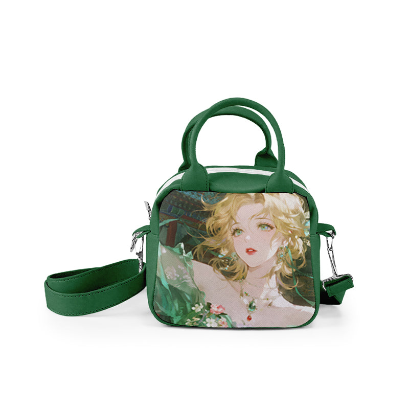 Cartoon Custom Shoulder Bag Travel Shopping Sling Crossbody Handbag Canvas Tote Bag Travel Puffy Waist Bag