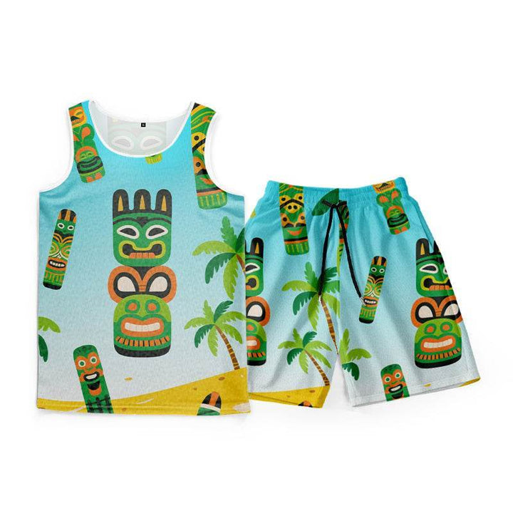 Personalized tank top and shorts set product view