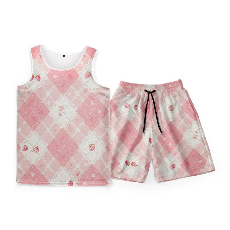 Custom two-piece summer outfit front view