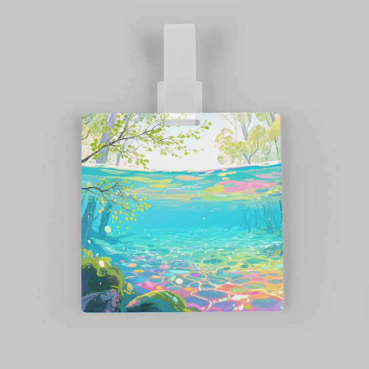 Custom Anime Printed Travel ID Name Tag Hard Acrylic Luggage Tag Travel Accessories Luggage Tag