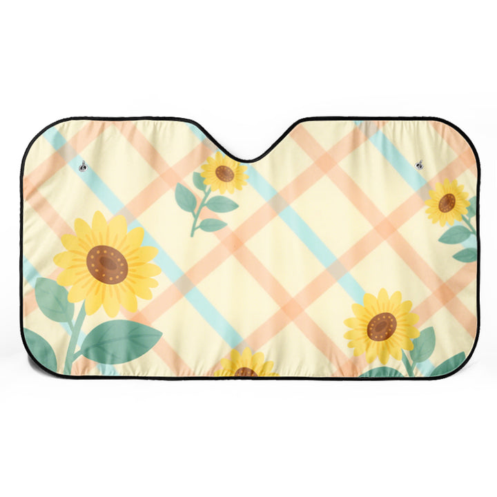 Summer Must-Have Custom logo Portable Folding Car Windshield Sunshade Umbrella UV protection Umbrella for Car