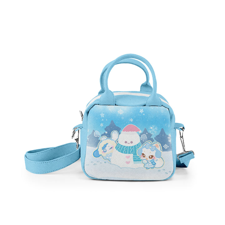 Cartoon Custom Shoulder Bag Travel Shopping Sling Crossbody Handbag Canvas Tote Bag Travel Puffy Waist Bag