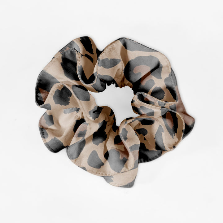 Custom Logo Large Stretch Satin Ponytail Hair Scrunchies Ties Anime Elastic Hair Bands for Women Girls