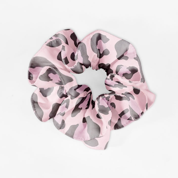 Custom Logo Large Stretch Satin Ponytail Hair Scrunchies Ties Anime Elastic Hair Bands for Women Girls