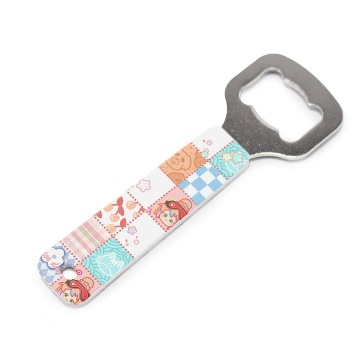 Custom Shape Drink Beer Epoxy Alloy Bottle Opener Anime Cartoon Custom Metal Beer Bottle Opener