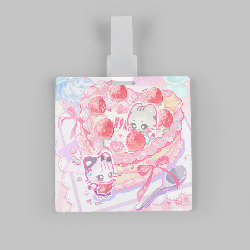 Custom Anime Printed Travel ID Name Tag Hard Acrylic Luggage Tag Travel Accessories Luggage Tag