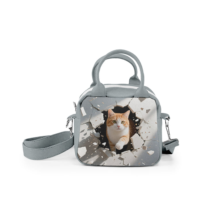 Cartoon Custom Shoulder Bag Travel Shopping Sling Crossbody Handbag Canvas Tote Bag Travel Puffy Waist Bag