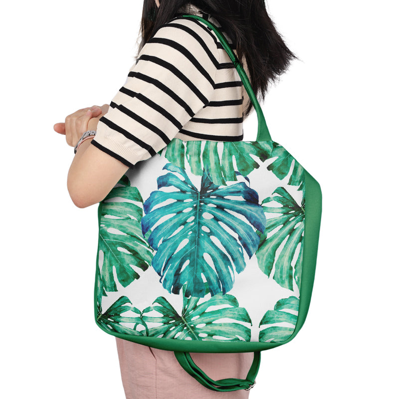 Custom Printed Canvas Messenger Bag – Student Travel Tote – main product view