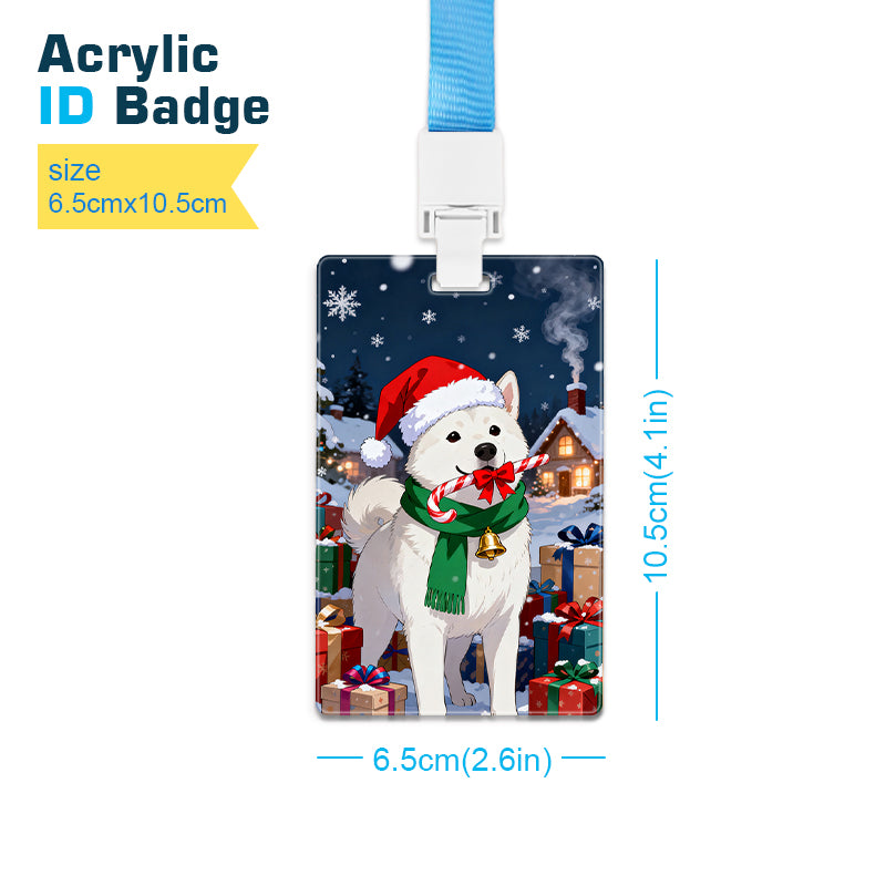 Eco-friendly Cartoon Acrylic ID Badge Custom Printing Your Own Design Acrylic Pin Badges