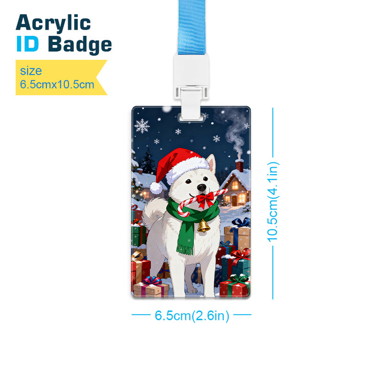 Eco-friendly Cartoon Acrylic ID Badge Custom Printing Your Own Design Acrylic Pin Badges