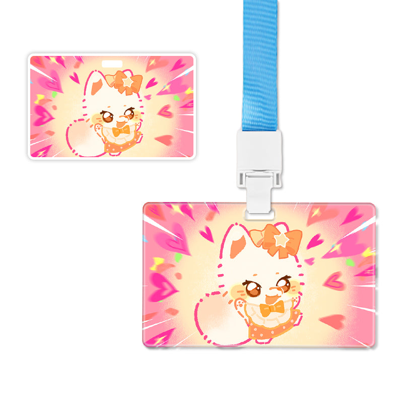 Customize Cartoon Printing Acrylic Name Badge Entry Card Plastic Event Badge PVC Exhibition Acrylic ID Badge