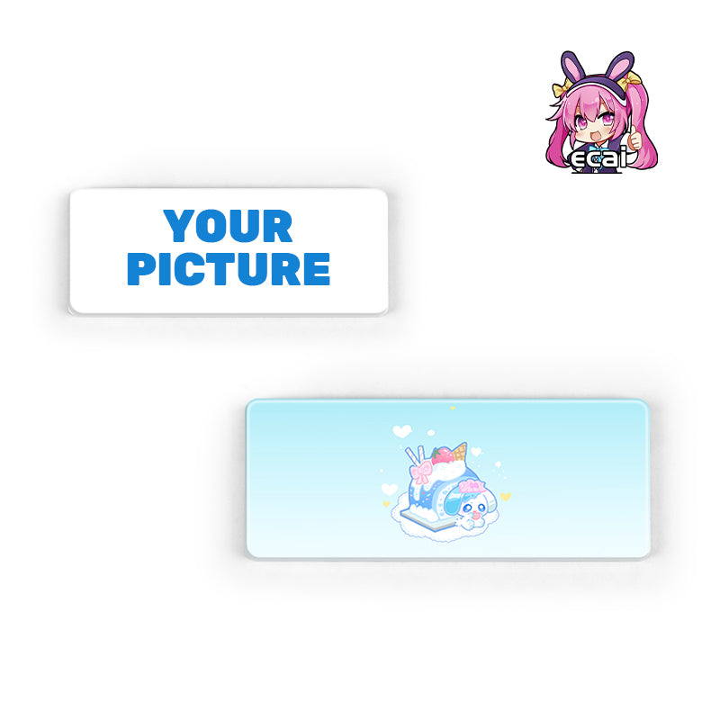 Custom Cartoon Transparent Acrylic Name Badge Safety Pin Brooch Suitable Acrylic ID Badge for School