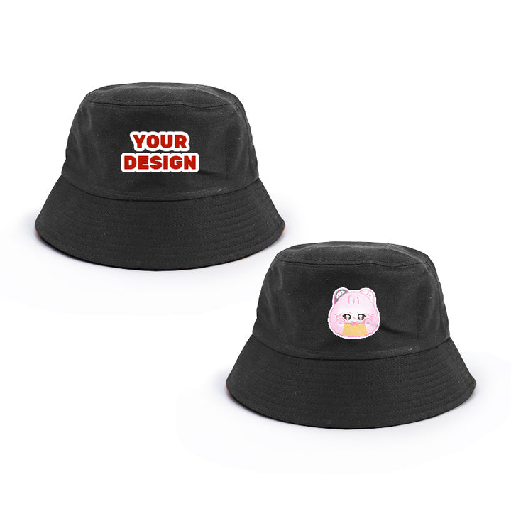 Hot Sale Low MOQ Kids Adult Hip Hop Custom logo Cartoon Printed Bucket Hats for Men or Women