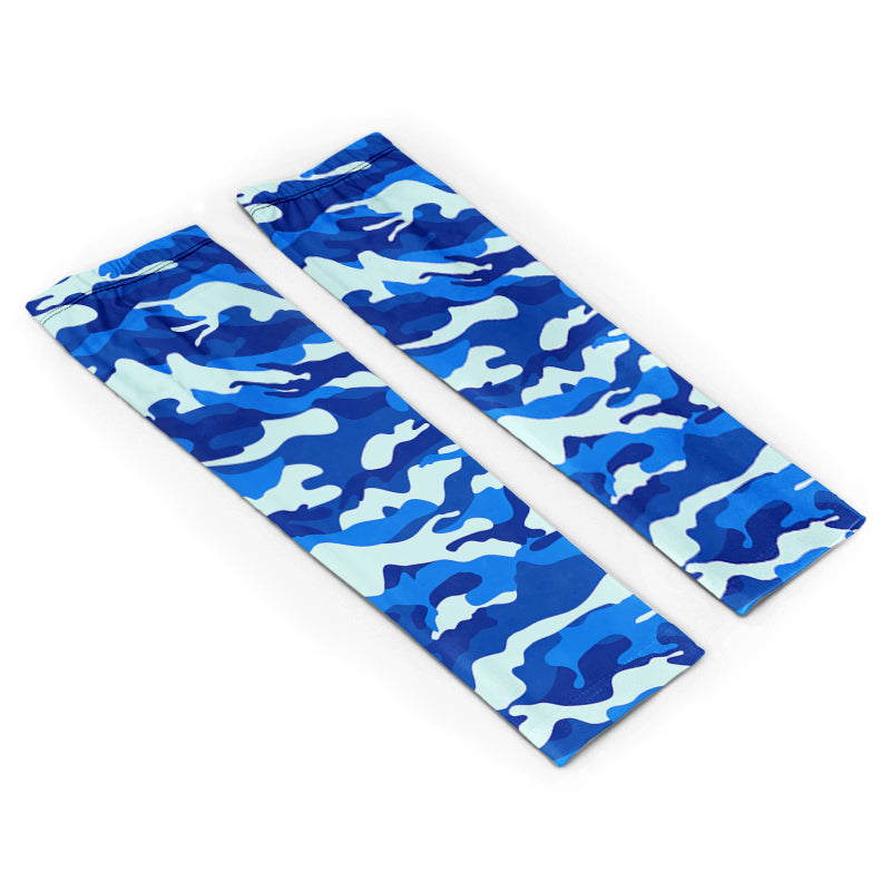 custom ice silk arm sleeves sun protection – lifestyle view