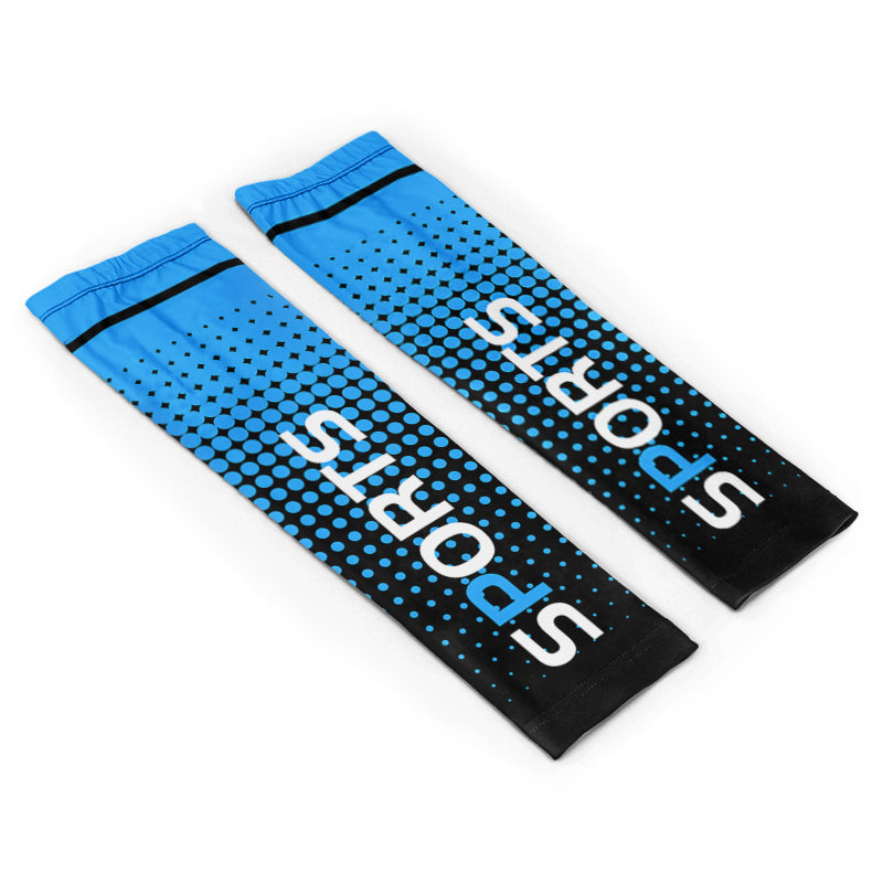 Großhandel kundenspezifisches Design Sport Fitness Radfahren Golf UV Sonnenschutz Cool Ice Silk Armstulpen 