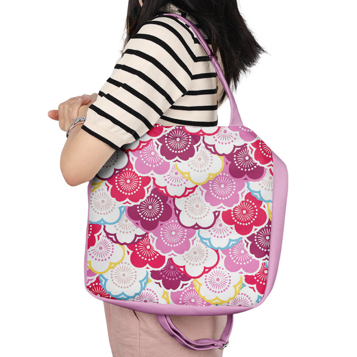 Factory Fashion Custom Logo Premium-Druck Polyester Cordura Canvas Traveller Student Tote Bag 