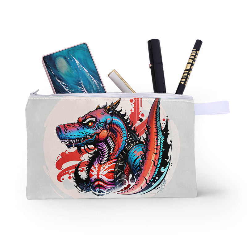 Custom Oxford pencil pouch front view