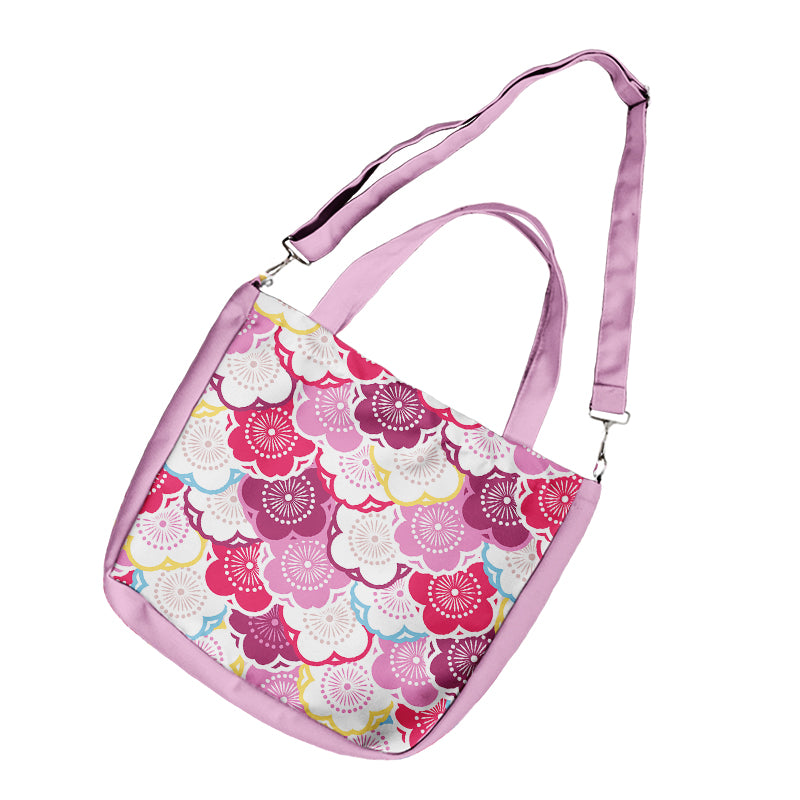 Custom Printed Canvas Messenger Bag material and finish view