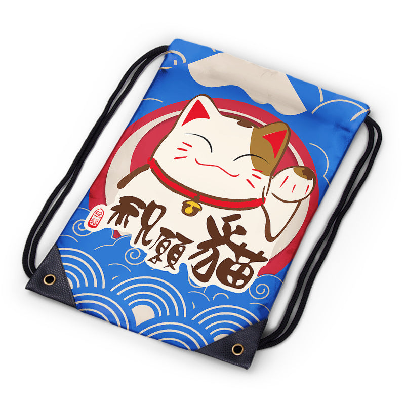 Custom Drawstring Bag printed surface presentation
