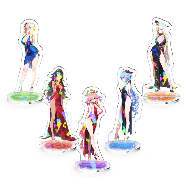 OEM  Acrylic Display Standee Printed Hologram Custom Anime Stand Cartoon Acrylic Standee