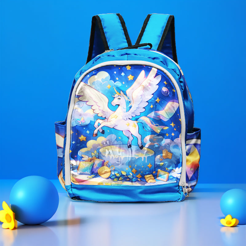 anime backpack for kids Student Custom Transparent Pvc School Bag clear Backpack School Anime – Animepa