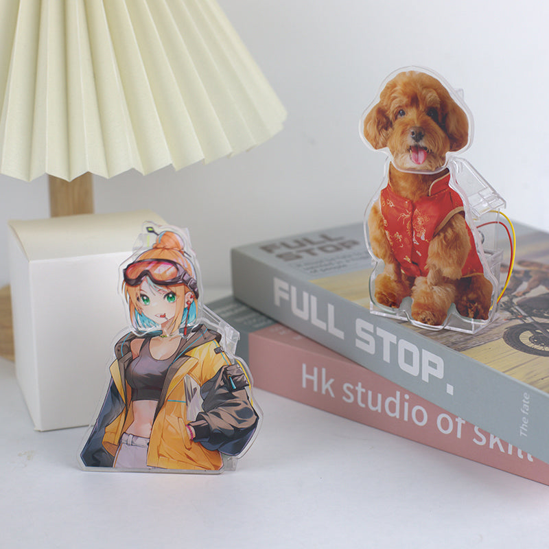 Custom acrylic pet and anime bobblehead example 3